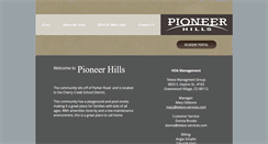 Desktop Screenshot of pioneerhillsowners.com